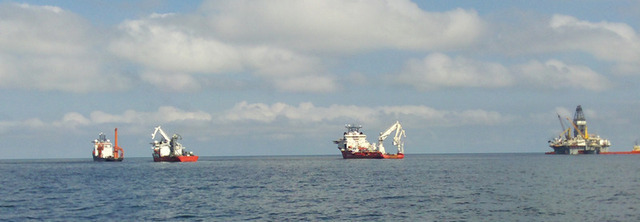 A photo, taken by Asper and placed on his blog, of the site of the spill.
