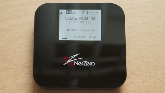 The 4G hotspot from NetZero, priced at $99.95