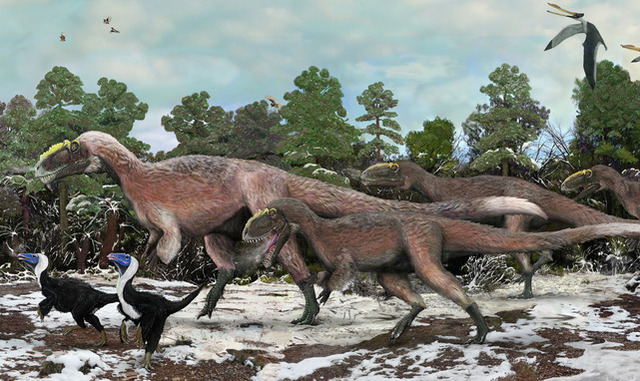 Feathers may have helped T. rex’s relatives ride out a cold climate ...