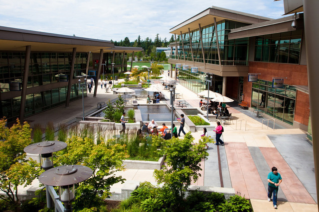The Microsoft campus in Redmond, Washington. 
