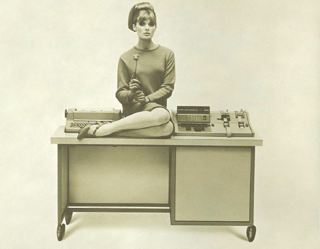 Cover photo for a 1964 brochure for the PDS 1020 Digital Computer.