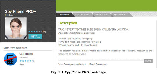 Spy Phone Pro+ is one of 17 malicious titles Trend Micro researchers say were hosted in Google's official Android store.