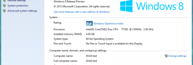 Refining the recommended system requirements for Windows 8 ...