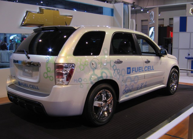 Hydrogen-powered Chevrolet Equinox Fuel cell vehicle, with a range of 200 miles.
