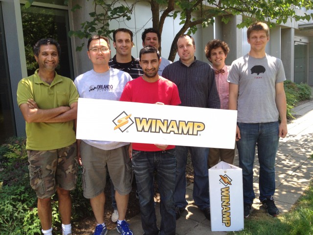The Dulles-based Winamp team, as of 2012.
