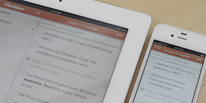 Cheddar for iOS: to-do lists and markdown wherever you go