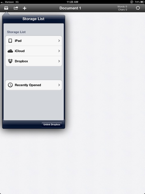 ia writer ipad save to dropbox
