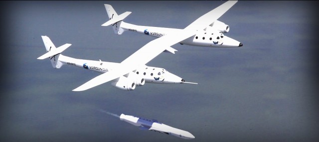 Artist's Depiction of Virgin Galactic LauncherOne