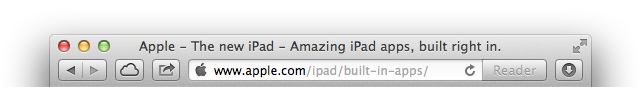 Apple thinks we should focus on the host portion of the URL, not the path. It's a bummer for Web developers, though.