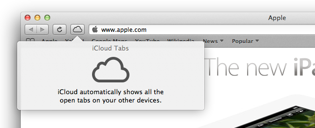 iCloud tabs in Safari: availability instead of synchronization.