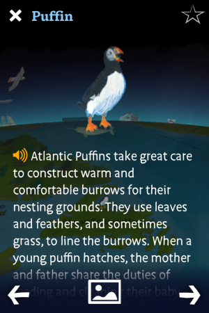 Want a man to read to you about the Atlantic Puffin? There's an app for that.