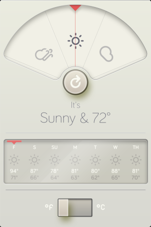 WthrDial's beautiful interface hides a few missing features.