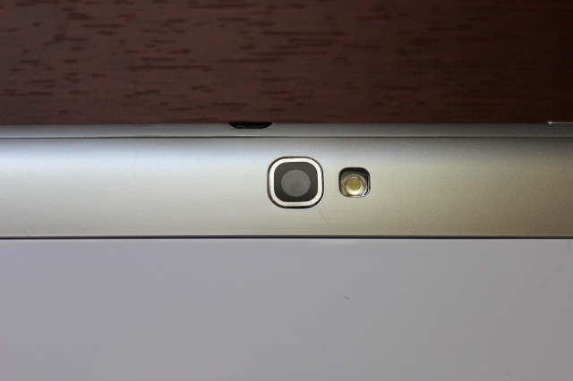 The Note 10.1's rear camera and flash.