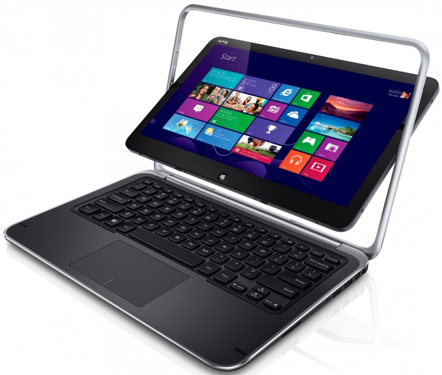 The XPS Duo 12. Dell has not released final measurements or weight, but it is said to be about 1.4kg, or 3.09 pounds.