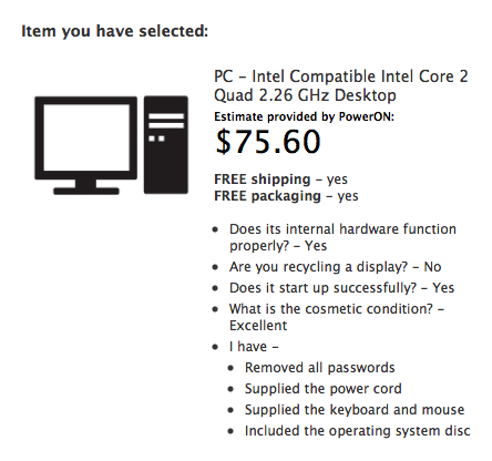 You can even sell some PCs to Apple in exchange for a gift card.
