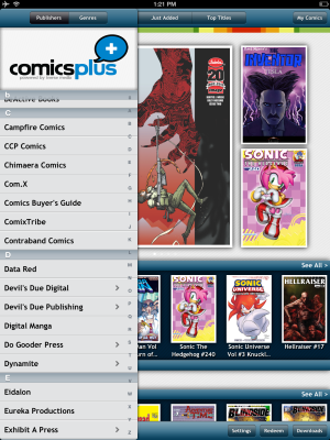 ComicsPlus actually feels like visiting a comics store, because you can find dozens of imprints and genres. (It's not always about capes and tights.)