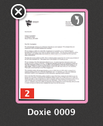The Doxie software can "staple" multi-page documents together.