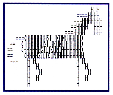 The "Silikoni Horse," mascot of the Silikoni radio program.