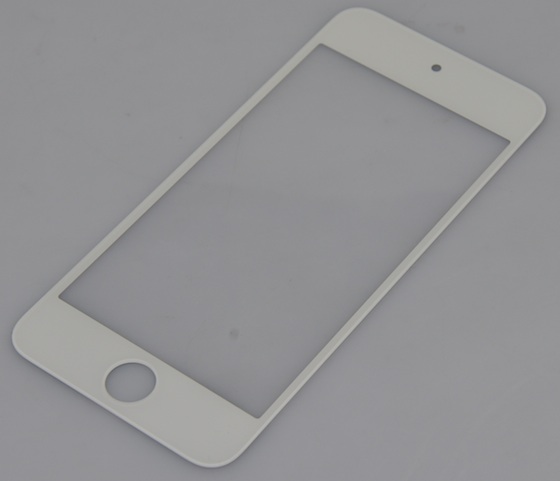 An alleged next-gen iPhone faceplate, showing a taller, 16:9 opening for the display.