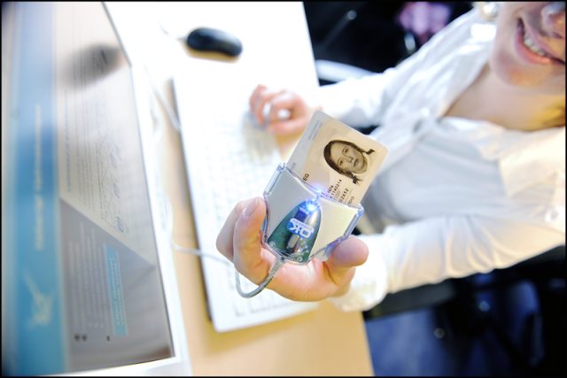 All Estonians can vote online using their digital ID card.