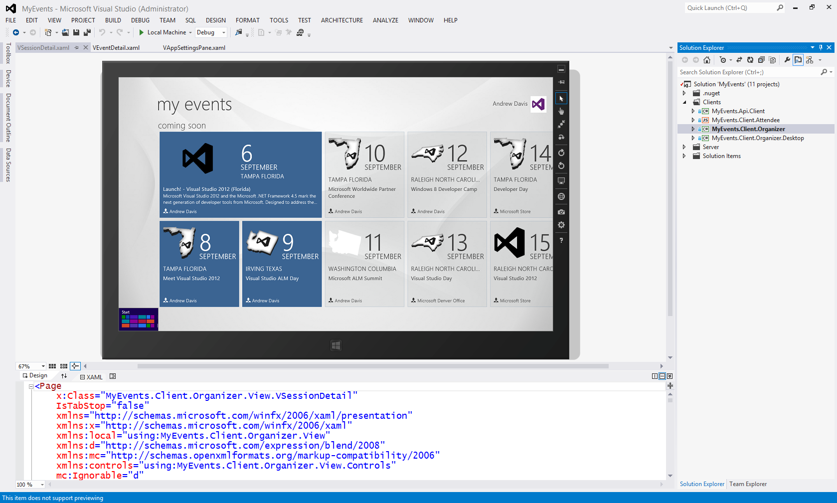 visual studio on windows