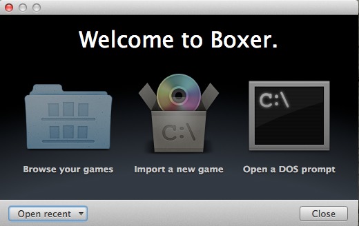 Boxer's startup screen.