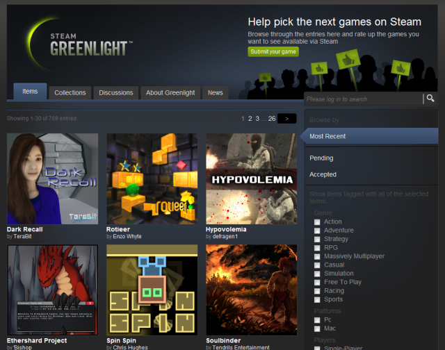 Valve adds $100 fee to Steam Greenlight to cut down 'noise and