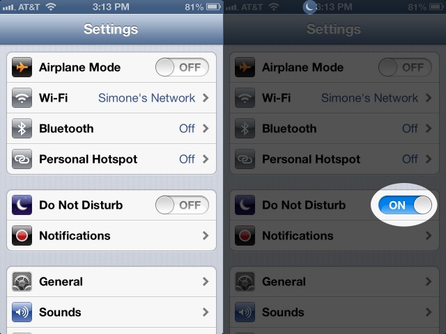 You can switch "Do Not Disturb" on in the Settings app on iOS 6.