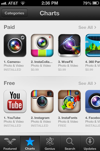 You can still see the top paid, top free, and top grossing apps in any category.