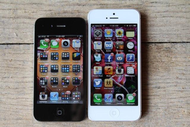 iphone 6 size compared to iphone 5