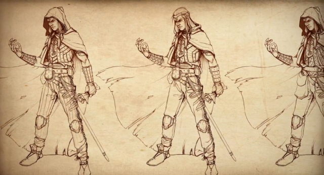 Concept art from the Kickstarter video for <i>Project Eternity</i>.