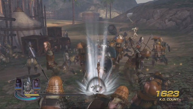 The kind of enemy-filled scene that the Wii U CPU has some trouble with, according to <i>Warriors Orochi 3 Hyper</i> producer Akihiro Suzuki.