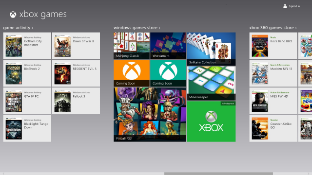 Only a select few Windows 8 games will be branded as "Xbox Games on Windows"