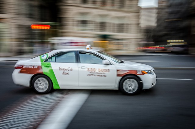 Roughly 25 percent of Boston's taxis can now be hailed via a new smartphone app, Hailo.