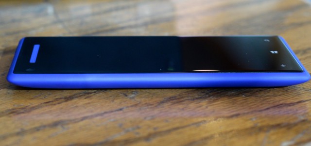 It's not the thinnest Windows Phone 8 device—that honor goes to the Samsung ATIV S—but it's comfortably thin enough.