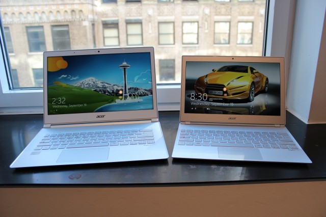 The Acer Aspire S7-391 (13.3") and S7-191 (11.6").