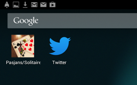 Application icons can be placed on your device's home screen.