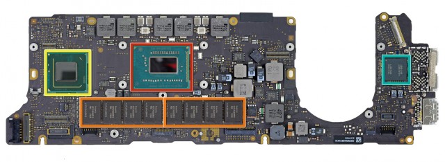 The 13-inch Retina MacBook Pro apparently has no room for a discrete GPU or more than 8GB of RAM.