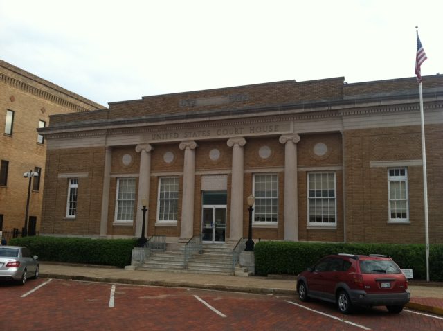 The federal courthouse in Marshall, Texas.