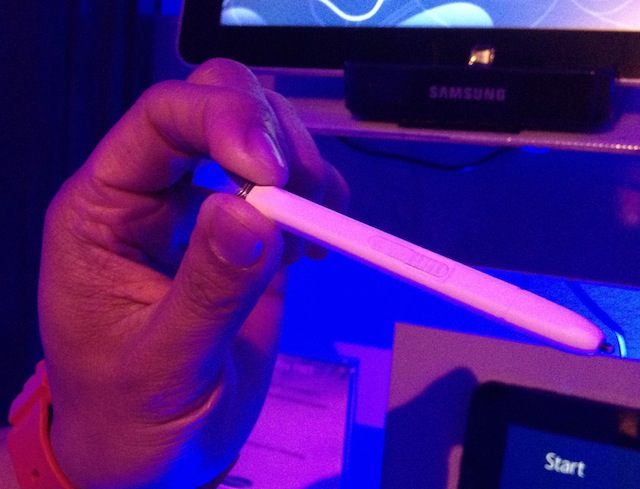 The S Pen that comes embedded in the back of the 500T.
