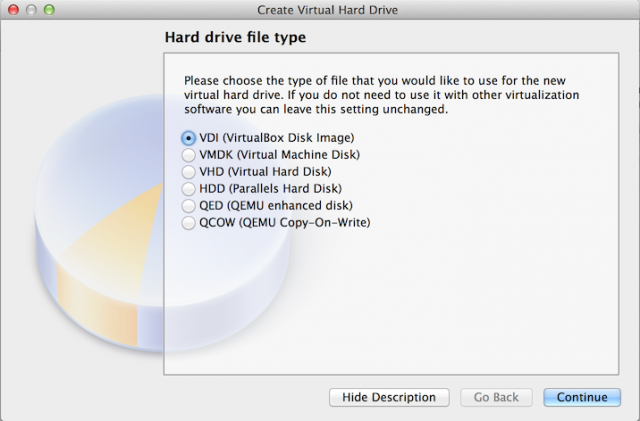 VirtualBox does support a wide variety of virtual hard drive formats...