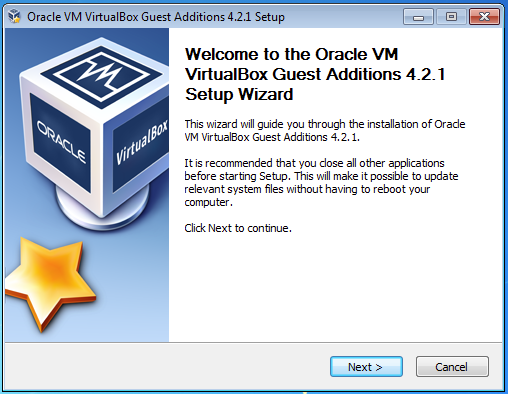 The VirtualBox Guest Additions add mouse pointer integration, rudimentary 3D support, and other features to your guest operating system.