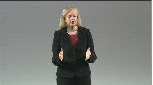 Meg Whitman, HP's CEO, describes the magnitude of previous leadership's screw-ups to analysts.