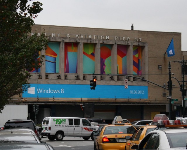 Windows 8 takes over Pier 57.