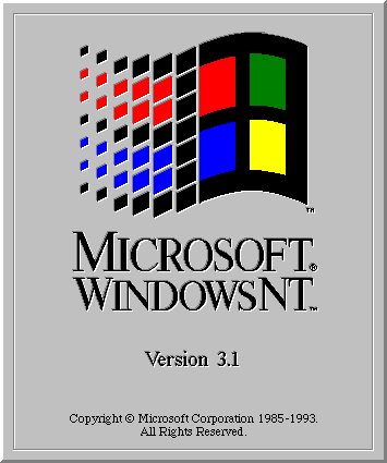 Windows NT 3.1 arrived on the scene in July 1993.