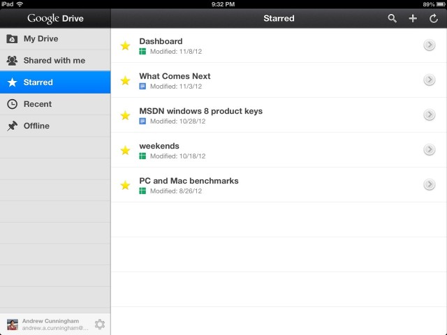 how to use google drive on android tablet