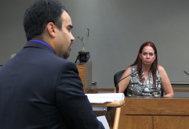 Perez is cross-examined by Miller attorney Arnold Trevilla.