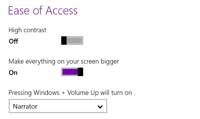 Scaling for the Start screen is handled separately from desktop scaling, so you need to go into Ease of Access the settings and toggle the "make everything on your screen bigger" switch.