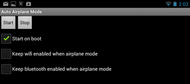 Auto Airplane Mode for Android.