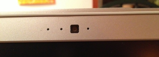 The Chromebook's VGA webcam.